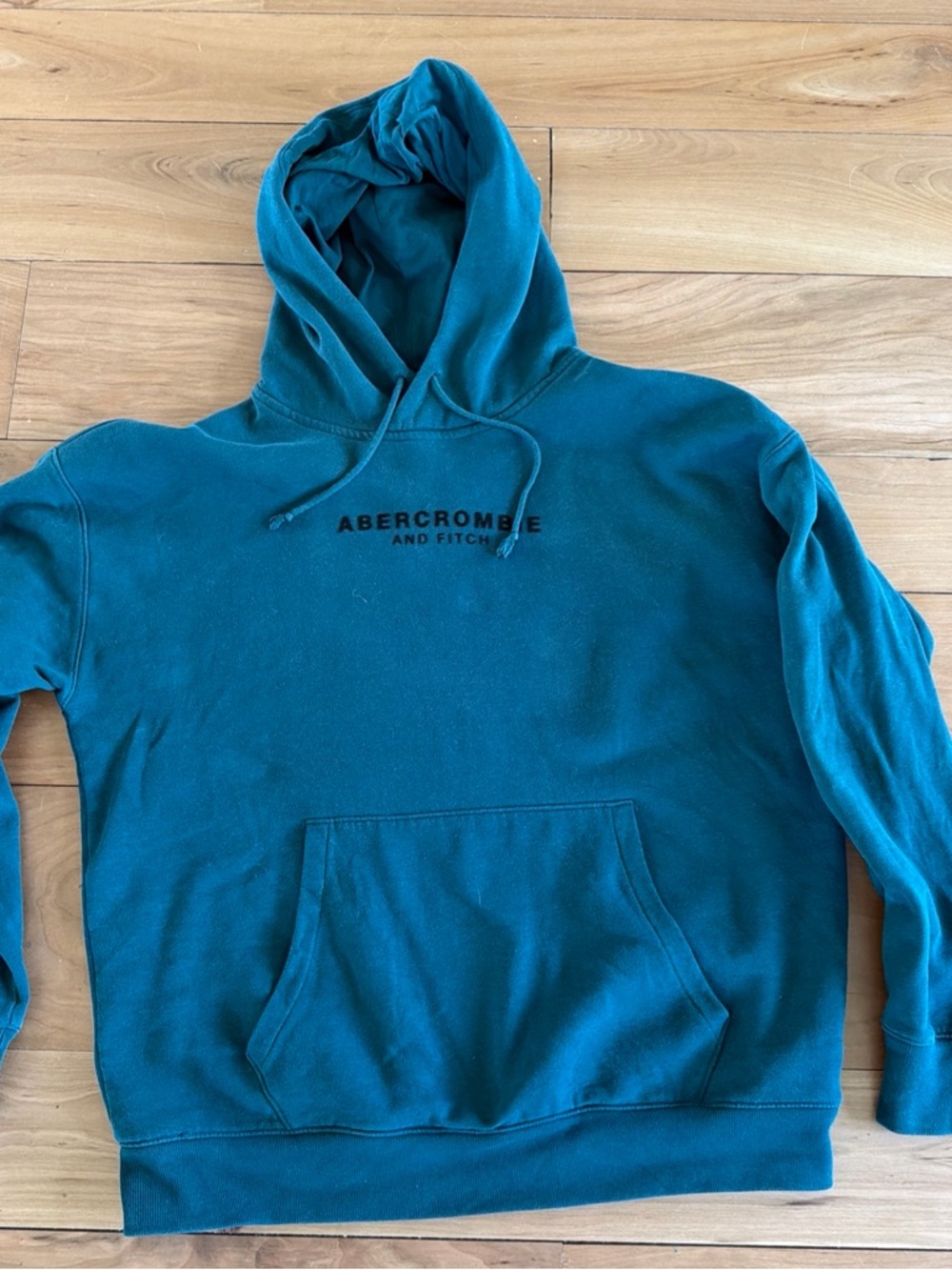 Abercrombie & Fitch Men's Forest Green Hoodie Pullover XL Forest Green pocket